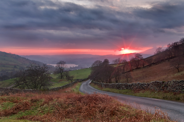Sundown over Ambleside
