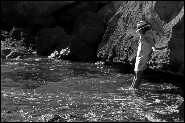 Girl Paddling