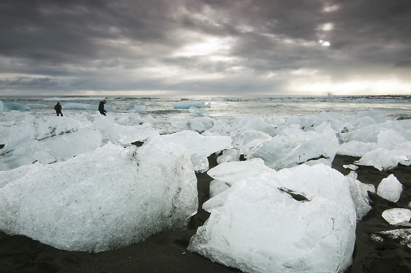 Ice on the beach