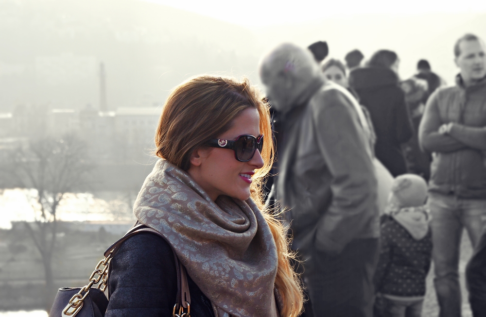 Posing In Prague