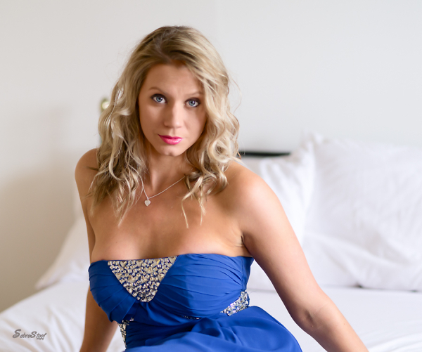 A young lady with clothes