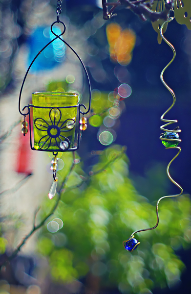Garden decorations.
