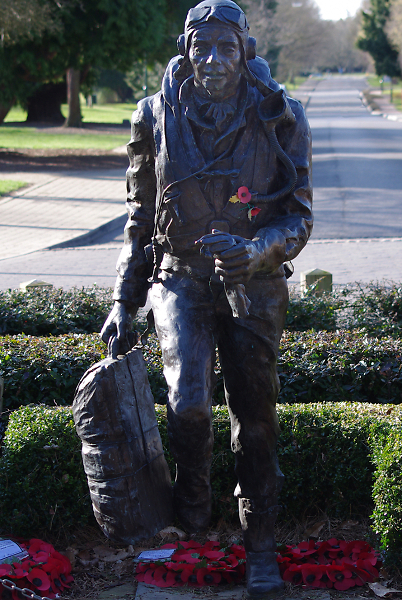 Sculptor at Old  RAF Station West Malling Airfield