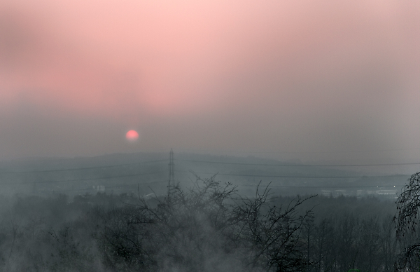 Sunset over Sheffield