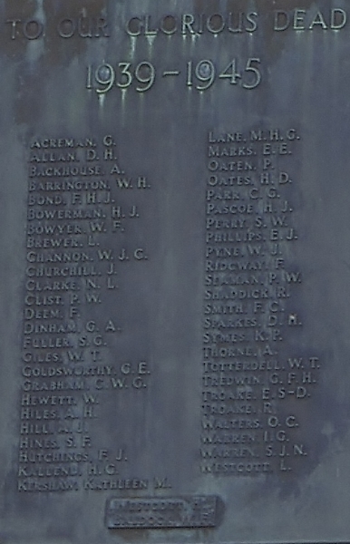 To Our Glorious Dead 1939 - 1945
