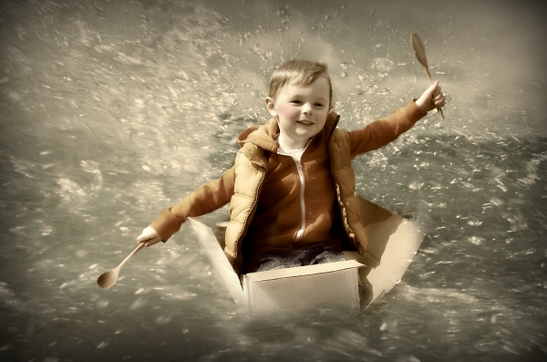 A boy, a box and a life on the open waves ...