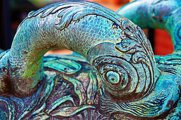 Dolphin on cannon