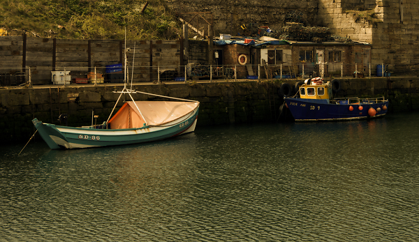 Fishing boats and storehouses
