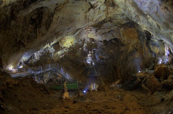 The cave Rasnov  near the town Brasov.