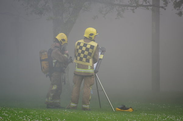 Behind the smoke !!
