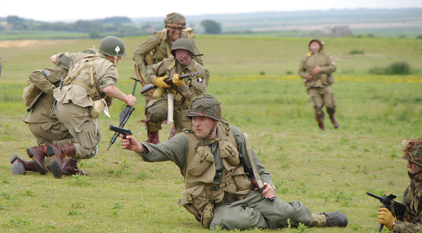 American WWII reenactment
