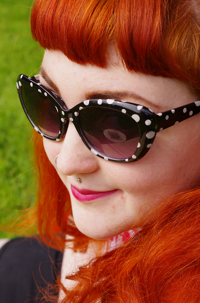 Jazzie and her sunglasses