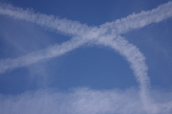 Scottish flag above Northwich