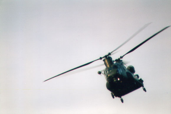 Chinook Heeling into the Turn