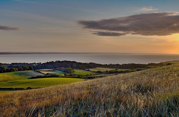 Towards Bournemouth from the Purbeck Hills