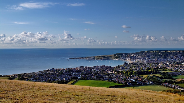 Swanage Bay from the Purbeck Hills
