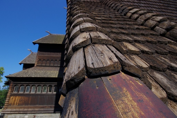 Vikings' mead hall roof