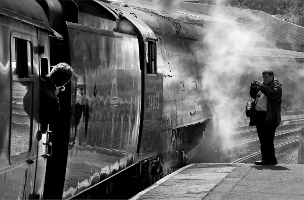 Photographing steam