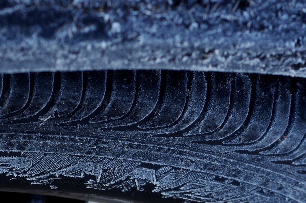 Frosty tyre