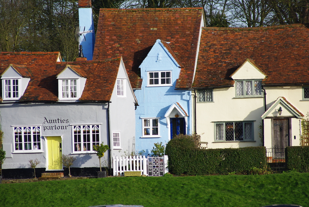Cottages in Finchingfield Essex on Cold February day ,but never disappoints.