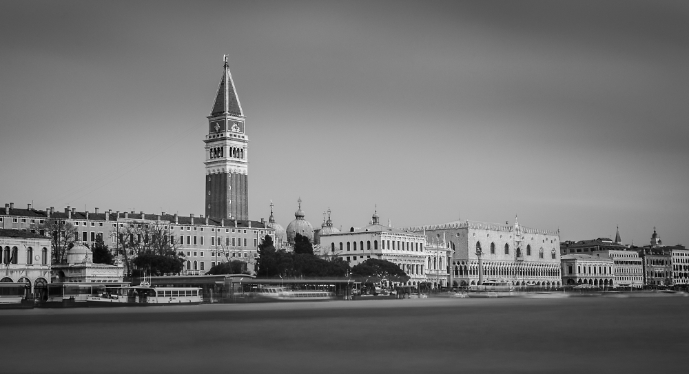St Marks tower and seafront long exposure