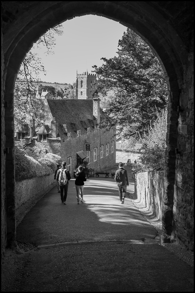 Leaving Dunster Castle