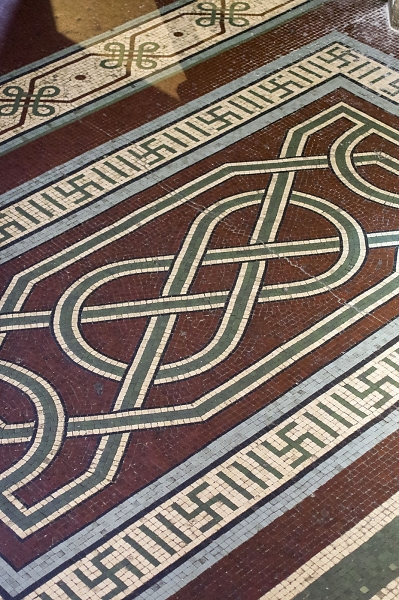 Church floor decoration.