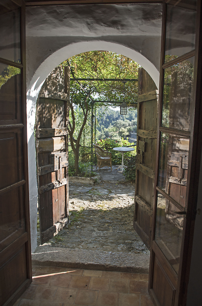 View through the door.