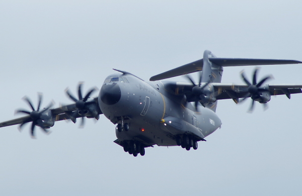 Airbus A400M flypast at Fairford