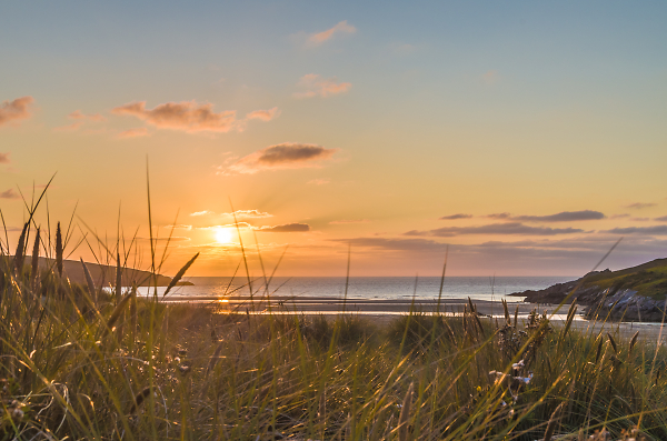 Sunset Over Crantock beach