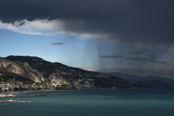 Storm over Menton
