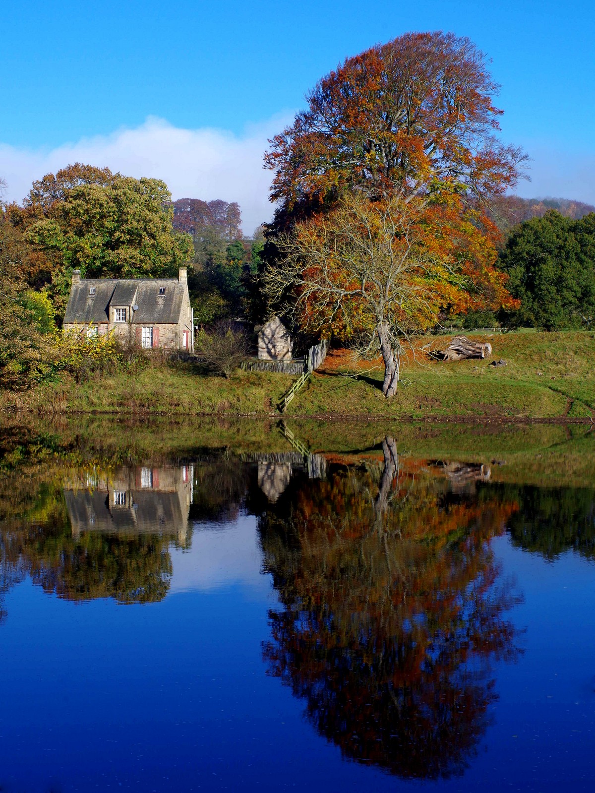 Reflections on the Tyne at Hexam