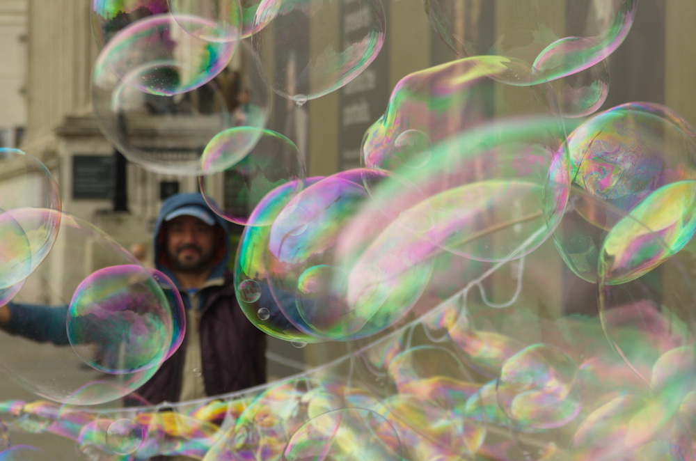bubble man