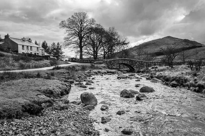 Cockley Beck Bridge B&W