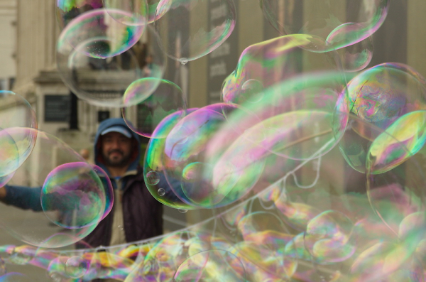 bubble man