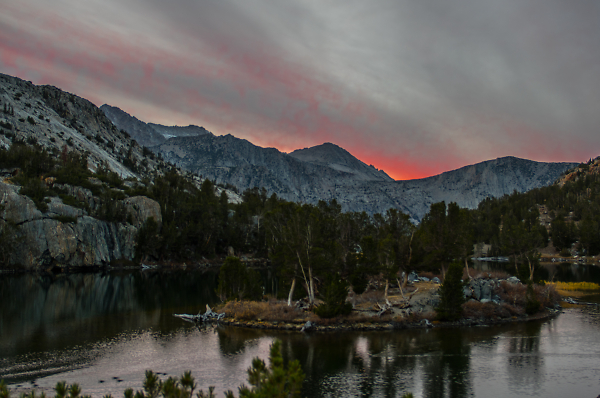 Long Lake on the Bishop Pass Trail