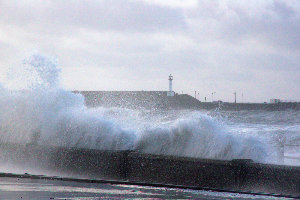 Waves at Maryport Cumbria