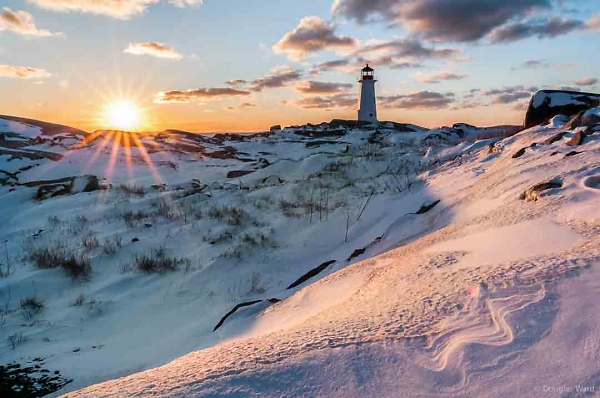 Peggys Light in winter
