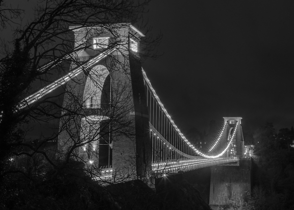 Clifton Suspension Bridge B&W