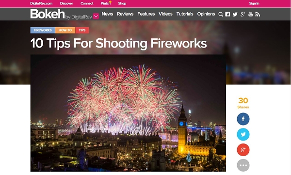 How to shoot Fireworks