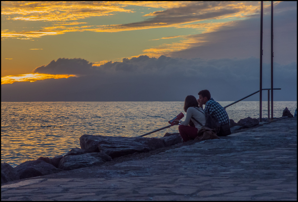 A Couple at Sundown
