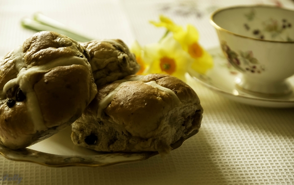Hot cross buns.