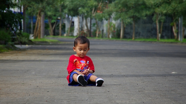 Sitting child