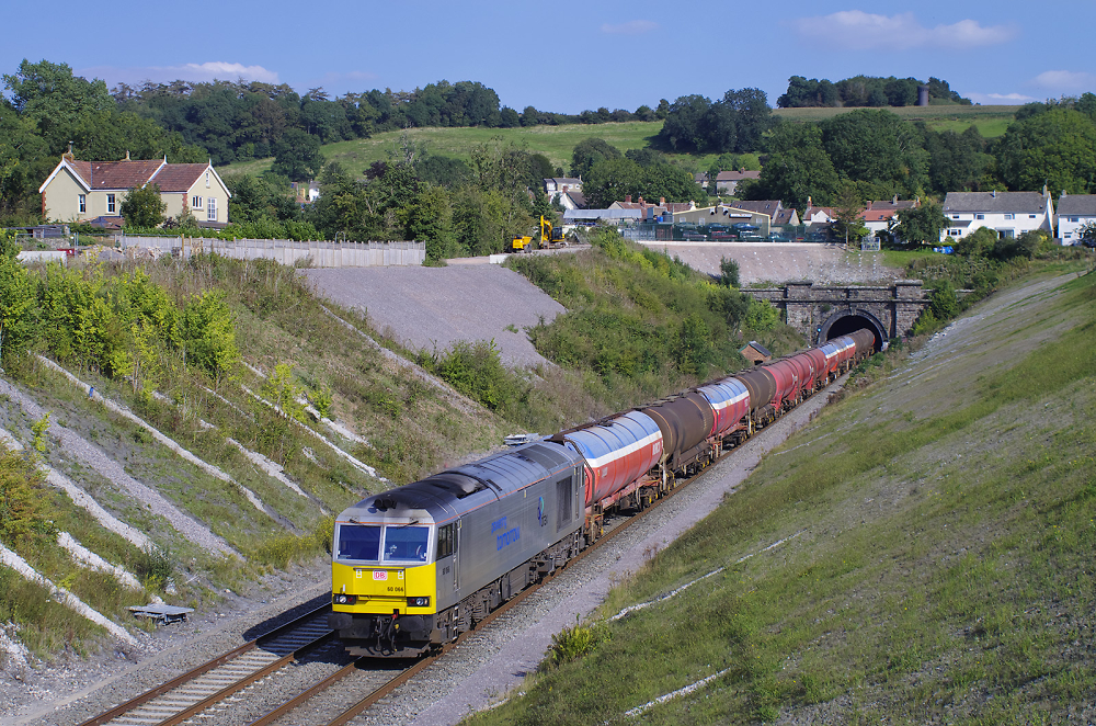 Class 60 60066 Chipping Sodbury Tunnel 10th Sept 2015