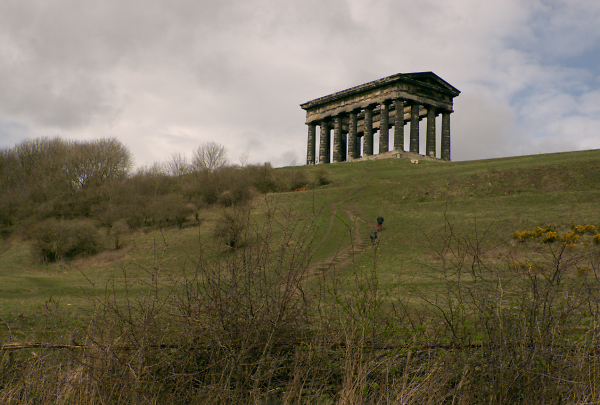 Penshaw monument over the fence