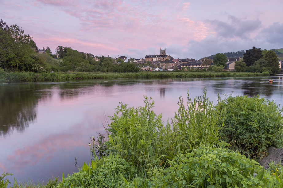 Afterglow with storm clearing at Totnes