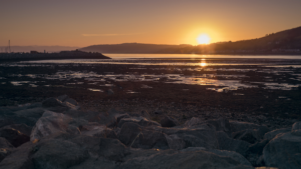 Pixel shift sunset overlooking the Black Isle from Inverness