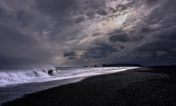 Black Beach in Iceland