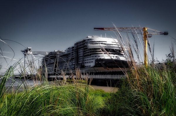 Cruise liner a-building