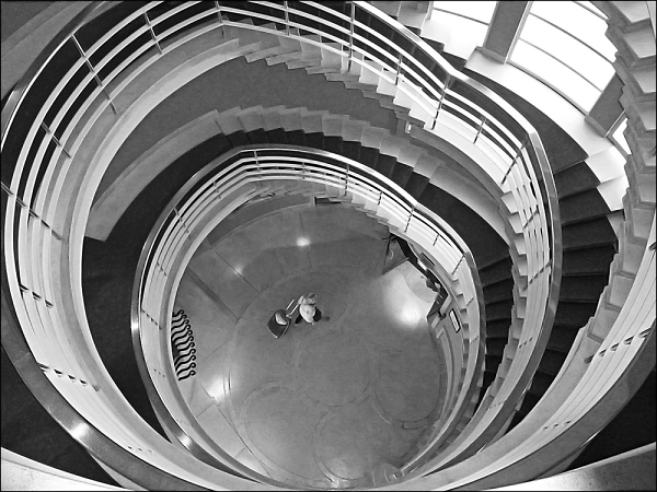Looking down Stairwell